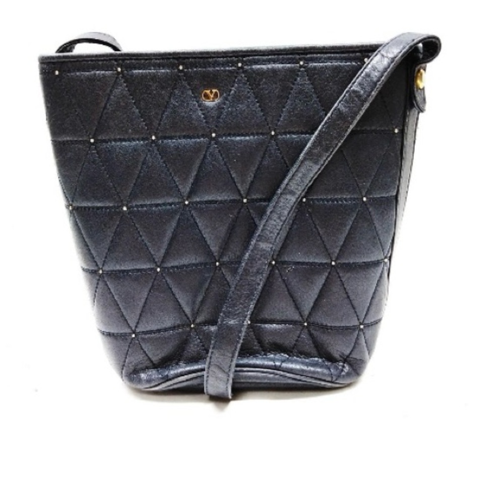 Valentino Garavani Quilted Black Leather Shoulder Bag